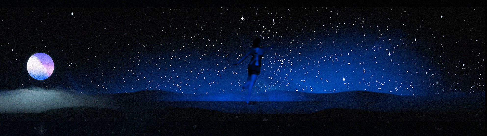 Wide full stage view of Audemars Piguet Graphic Show immersive live performance