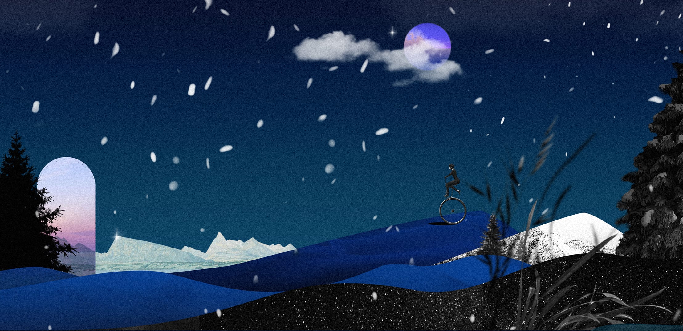 Graphic artwork created for Audemars Piguet Graphic Show live scenography