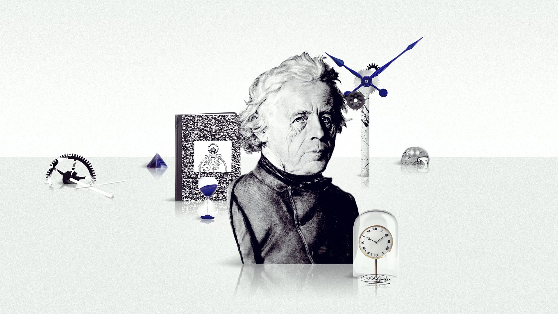 Historic portrait of Antoine LeCoultre reflecting the early years of the Manufacture