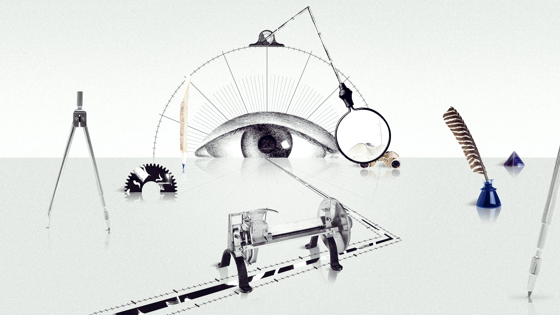 Illustration of the Millionometer, a key innovation in Jaeger-LeCoultre's watchmaking history